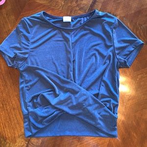 Urban outfitters navy blue crop top